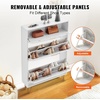 image:imageVEVOR Shoe Cabinet with 2 Flip Drawers MidCentury Shoes Storage Cabinet with AntiTipping Device Freestanding Fluted Shoe Organizer Ideal for Entrance Hallway Bedroom Living Room WalnutWood