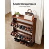 image:imageVEVOR Shoe Cabinet with 2 Flip Drawers MidCentury Shoes Storage Cabinet with AntiTipping Device Freestanding Fluted Shoe Organizer Ideal for Entrance Hallway Bedroom Living Room WalnutWalnut