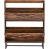 image:imageVEVOR Shoe Cabinet with 2 Flip Drawers MidCentury Shoes Storage Cabinet with AntiTipping Device Freestanding Fluted Shoe Organizer Ideal for Entrance Hallway Bedroom Living Room WalnutBrown