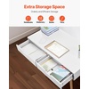 image:imageVEVOR Small Desk with Drawers Kids Desk for Bedroom Wooden Simple Study Table for Drawing Reading Writing Rectangle MDF Furniture Study Storage Table for Home Office White  Wood3898D x 2008W x 3012H