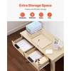 image:imageVEVOR Small Desk with Drawers Kids Desk for Bedroom Wooden Simple Study Table for Drawing Reading Writing Rectangle MDF Furniture Study Storage Table for Home Office White  Wood3425D x 1555W x 2957H