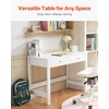 image:imageVEVOR Small Desk with Drawers Kids Desk for Bedroom Wooden Simple Study Table for Drawing Reading Writing Rectangle MDF Furniture Study Storage Table for Home Office White  Wood3937D x 1890W x 2957H