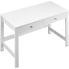 image:imageVEVOR Small Desk with Drawers Kids Desk for Bedroom Wooden Simple Study Table for Drawing Reading Writing Rectangle MDF Furniture Study Storage Table for Home Office White  Wood3937D x 1890W x 2957H