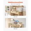 image:imageVEVOR Small Desk with Drawers Kids Desk for Bedroom Wooden Simple Study Table for Drawing Reading Writing Rectangle MDF Furniture Study Storage Table for Home Office White  Wood3425D x 1555W x 2957H