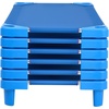 image:imageVEVOR Stackable Kiddie Cot 6 Pack Portable Toddler Nap Cots Standard Size 52 L x 23 W Daycare Cots for Kids Preschool Classroom Daycare Beds for Sleeping Resting Naptime Blue52 L x 23 W  6Pcs