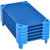 image:imageVEVOR Stackable Kiddie Cot 6 Pack Portable Toddler Nap Cots Standard Size 52 L x 23 W Daycare Cots for Kids Preschool Classroom Daycare Beds for Sleeping Resting Naptime Blue40 L x 23 W  6Pcs