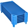 image:imageVEVOR Stackable Kiddie Cot 6 Pack Portable Toddler Nap Cots Standard Size 52 L x 23 W Daycare Cots for Kids Preschool Classroom Daycare Beds for Sleeping Resting Naptime Blue52 L x 23 W  6Pcs