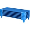 image:imageVEVOR Stackable Kiddie Cot 6 Pack Portable Toddler Nap Cots Standard Size 52 L x 23 W Daycare Cots for Kids Preschool Classroom Daycare Beds for Sleeping Resting Naptime Blue52 L x 23 W  6Pcs