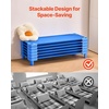 image:imageVEVOR Stackable Kiddie Cot 6 Pack Portable Toddler Nap Cots Standard Size 52 L x 23 W Daycare Cots for Kids Preschool Classroom Daycare Beds for Sleeping Resting Naptime Blue52 L x 23 W  6Pcs