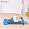 image:imageVEVOR Stackable Kiddie Cot 6 Pack Portable Toddler Nap Cots Standard Size 52 L x 23 W Daycare Cots for Kids Preschool Classroom Daycare Beds for Sleeping Resting Naptime Blue40 L x 23 W  6Pcs