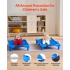 image:imageVEVOR Stackable Kiddie Cot 6 Pack Portable Toddler Nap Cots Standard Size 52 L x 23 W Daycare Cots for Kids Preschool Classroom Daycare Beds for Sleeping Resting Naptime Blue40 L x 23 W  6Pcs