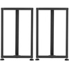 image:imageVEVOR Table Legs 291 H x 177 W Square T Shape Steel Furniture Legs Modular Design Easy Assembly 2204 lbs Max Load Heavy Duty for Home Office Desk Dinner Table Workbenches Set of 2 Black
