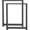 image:imageVEVOR Table Legs 295 H x 236 W Square Steel Furniture Legs Modular Design Easy Assembly 2204 lbs Max Load Heavy Duty for Home Office Desk Workbenches Dinner Bar Tables Set of 2 Black