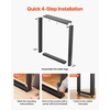 image:imageVEVOR Table Legs 295 H x 236 W Square Steel Furniture Legs Modular Design Easy Assembly 2204 lbs Max Load Heavy Duty for Home Office Desk Workbenches Dinner Bar Tables Set of 2 Black