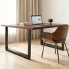 image:imageVEVOR Table Legs 295 H x 354 W Square Steel Furniture Legs Modular Design Easy Assembly 2204 lbs Max Load Heavy Duty for Home Office Desk Workbenches Dinner Bar Tables Set of 2 Black