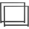 image:imageVEVOR Table Legs 295 H x 354 W Square Steel Furniture Legs Modular Design Easy Assembly 2204 lbs Max Load Heavy Duty for Home Office Desk Workbenches Dinner Bar Tables Set of 2 Black