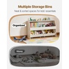 image:imageVEVOR Toy Storage Organizer Wooden Kids Bookshelf with Storage Toy Storage Cabinet with 2 Mobile Drawers Kids Storage Organizer for Bedroom Nursery Living Room Entryway Preschool White5cubby With 2 Mobile Drawers