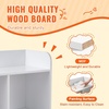 image:imageVEVOR Toy Storage Organizer Wooden Kids Bookshelf with Storage Toy Storage Cabinet with 2 Mobile Drawers Kids Storage Organizer for Bedroom Nursery Living Room Entryway Preschool White5cubby With Bookshelf