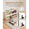 image:imageVEVOR Toy Storage Organizer Wooden Kids Bookshelf with Storage Toy Storage Cabinet with 2 Mobile Drawers Kids Storage Organizer for Bedroom Nursery Living Room Entryway Preschool White5cubby With 2 Mobile Drawers