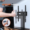 image:imageVEVOR Universal TV Mount for 3255 inch TVs Height Adjustable Swivel Stand with Tempered Glass Base for Bedroom Living Room3255inch