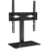 image:imageVEVOR Universal TV Mount for 3255 inch TVs Height Adjustable Swivel Stand with Tempered Glass Base for Bedroom Living Room3255inch