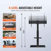 image:imageVEVOR Universal TV Mount for 3255 inch TVs Height Adjustable Swivel Stand with Tempered Glass Base for Bedroom Living Room3285inch
