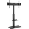 image:imageVEVOR Universal TV Mount for 3255 inch TVs Height Adjustable Swivel Stand with Tempered Glass Base for Bedroom Living Room3285inch