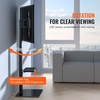 image:imageVEVOR Universal TV Mount for 3255 inch TVs Height Adjustable Swivel Stand with Tempered Glass Base for Bedroom Living Room3285inch