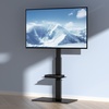 image:imageVEVOR Universal TV Mount for 3255 inch TVs Height Adjustable Swivel Stand with Tempered Glass Base for Bedroom Living Room3285inch