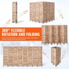 image:imageVEVOR Wood Room Divider 4 Panel Folding Privacy Screen 669 Inches Tall Indoor Wooden Partition Portable Decoration Screen for Room Separation Home Office Restaurant amp Bedroom Light GreyNatural