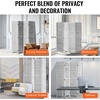 image:imageVEVOR Wood Room Divider 4 Panel Folding Privacy Screen 669 Inches Tall Indoor Wooden Partition Portable Decoration Screen for Room Separation Home Office Restaurant amp Bedroom Light GreyLight Grey
