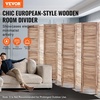 image:imageVEVOR Wood Room Divider 4 Panel Folding Privacy Screen 669 Inches Tall Indoor Wooden Partition Portable Decoration Screen for Room Separation Home Office Restaurant amp Bedroom Light GreyNatural