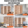 image:imageVEVOR Wood Room Divider 4 Panel Folding Privacy Screen 669 Inches Tall Indoor Wooden Partition Portable Decoration Screen for Room Separation Home Office Restaurant amp Bedroom Light GreyNatural