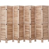 image:imageVEVOR Wood Room Divider 4 Panel Folding Privacy Screen 669 Inches Tall Indoor Wooden Partition Portable Decoration Screen for Room Separation Home Office Restaurant amp Bedroom Light GreyNatural
