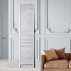 image:imageVEVOR Wood Room Divider 4 Panel Folding Privacy Screen 669 Inches Tall Indoor Wooden Partition Portable Decoration Screen for Room Separation Home Office Restaurant amp Bedroom Light GreyLight Grey