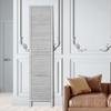 image:imageVEVOR Wood Room Divider 4 Panel Folding Privacy Screen 669 Inches Tall Indoor Wooden Partition Portable Decoration Screen for Room Separation Home Office Restaurant amp Bedroom Light GreyLight Grey
