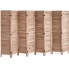 image:imageVEVOR Wood Room Divider 4 Panel Folding Privacy Screen 669 Inches Tall Indoor Wooden Partition Portable Decoration Screen for Room Separation Home Office Restaurant amp Bedroom Light GreyNatural