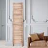 image:imageVEVOR Wood Room Divider 4 Panel Folding Privacy Screen 669 Inches Tall Indoor Wooden Partition Portable Decoration Screen for Room Separation Home Office Restaurant amp Bedroom Light GreyNatural