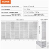 image:imageVEVOR Wood Room Divider 4 Panel Folding Privacy Screen 669 Inches Tall Indoor Wooden Partition Portable Decoration Screen for Room Separation Home Office Restaurant amp Bedroom Light GreyLight Grey