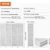 image:imageVEVOR Wood Room Divider 4 Panel Folding Privacy Screen 669 Inches Tall Indoor Wooden Partition Portable Decoration Screen for Room Separation Home Office Restaurant amp Bedroom Light GreyLight Grey