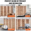 image:imageVEVOR Wood Room Divider 4 Panel Folding Privacy Screen 669 Inches Tall Indoor Wooden Partition Portable Decoration Screen for Room Separation Home Office Restaurant amp Bedroom Light GreyNatural