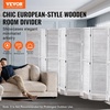 image:imageVEVOR Wood Room Divider 4 Panel Folding Privacy Screen 669 Inches Tall Indoor Wooden Partition Portable Decoration Screen for Room Separation Home Office Restaurant amp Bedroom Light GreyLight Grey
