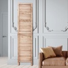 image:imageVEVOR Wood Room Divider 4 Panel Folding Privacy Screen 669 Inches Tall Indoor Wooden Partition Portable Decoration Screen for Room Separation Home Office Restaurant amp Bedroom Light GreyNatural