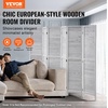 image:imageVEVOR Wood Room Divider 4 Panel Folding Privacy Screen 669 Inches Tall Indoor Wooden Partition Portable Decoration Screen for Room Separation Home Office Restaurant amp Bedroom Light GreyLight Grey