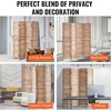 image:imageVEVOR Wood Room Divider 4 Panel Folding Privacy Screen 669 Inches Tall Indoor Wooden Partition Portable Decoration Screen for Room Separation Home Office Restaurant amp Bedroom Light GreyNatural