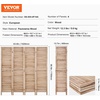 image:imageVEVOR Wood Room Divider 4 Panel Folding Privacy Screen 669 Inches Tall Indoor Wooden Partition Portable Decoration Screen for Room Separation Home Office Restaurant amp Bedroom Light GreyNatural