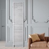 image:imageVEVOR Wood Room Divider 4 Panel Folding Privacy Screen 669 Inches Tall Indoor Wooden Partition Portable Decoration Screen for Room Separation Home Office Restaurant amp Bedroom Light GreyLight Grey