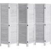 image:imageVEVOR Wood Room Divider 4 Panel Folding Privacy Screen 669 Inches Tall Indoor Wooden Partition Portable Decoration Screen for Room Separation Home Office Restaurant amp Bedroom Light GreyLight Grey