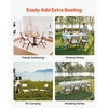 image:imageVEVOR Wooden Folding Chairs with Cushion Set of 2 Portable Foldable Cushion Chair with Wooden Frame Modern Padded Dining Chair for Kitchen Office Wedding Party Dining Room Easy Assembly BeigeWalnutbeige