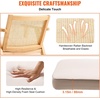 image:imageVEVOR Wooden Folding Chairs with Cushion Set of 2 Portable Foldable Cushion Chair with Wooden Frame Modern Padded Dining Chair for Kitchen Office Wedding Party Dining Room Easy Assembly BeigeNatural